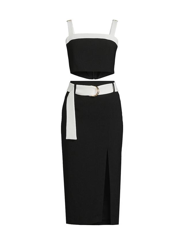 Womens Katriona Belted 2-Piece Skirt Set Product Image