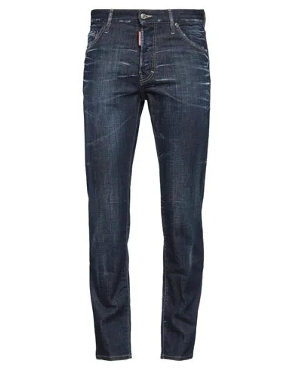 DSQUARED2 Man Jeans Blue Size 36 Cotton, Elastane, Leather Product Image