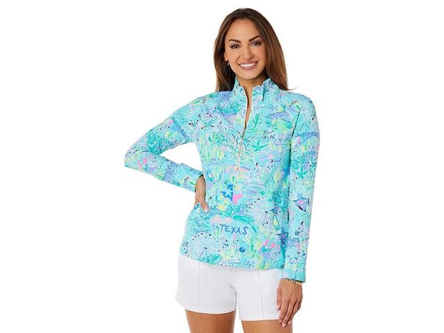 Lilly Pulitzer UPF 50+ Skipper Popover (Bayside Lilly Loves Texas) Women's Clothing Product Image