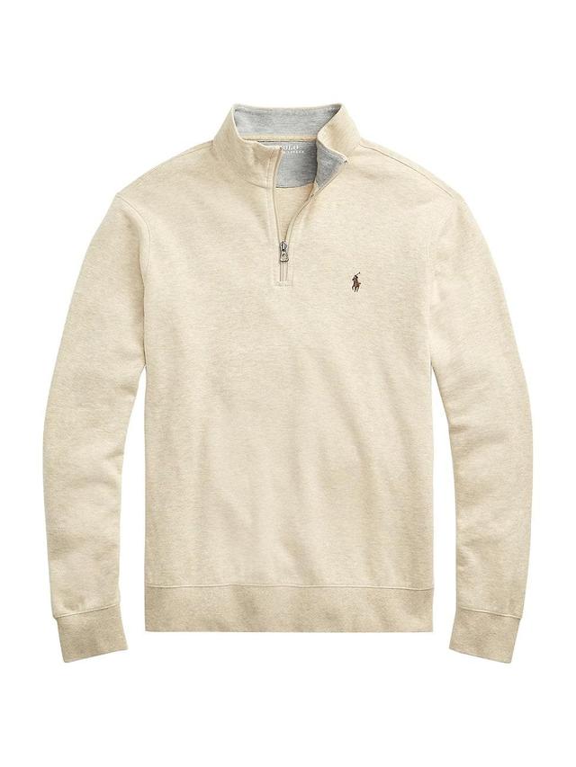 Mens Luxury Jersey Quarter-Zip Sweater Product Image