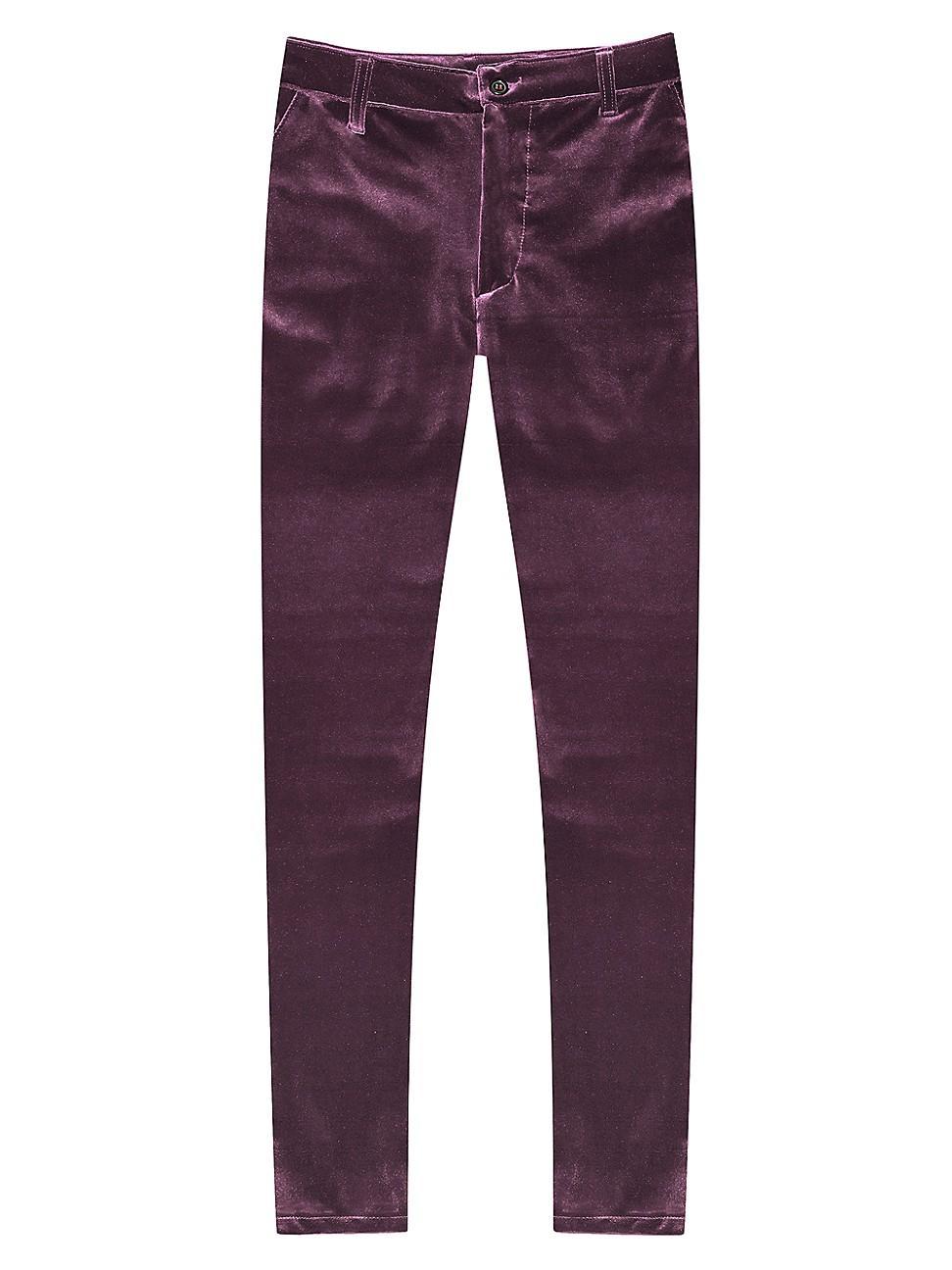 Mens Velvet Flat-Front Pants Product Image