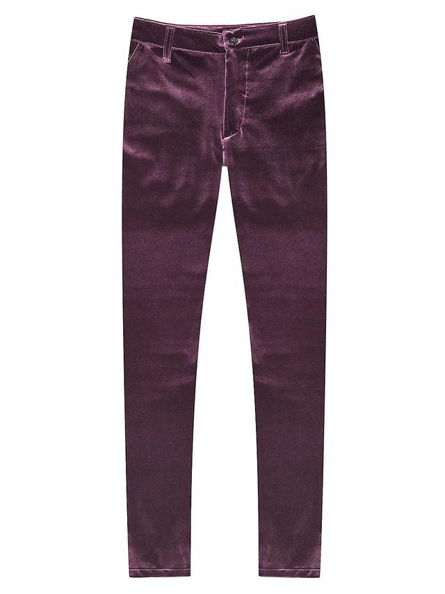 Monfrre Hugh Straight Leg Velvet Pants Product Image