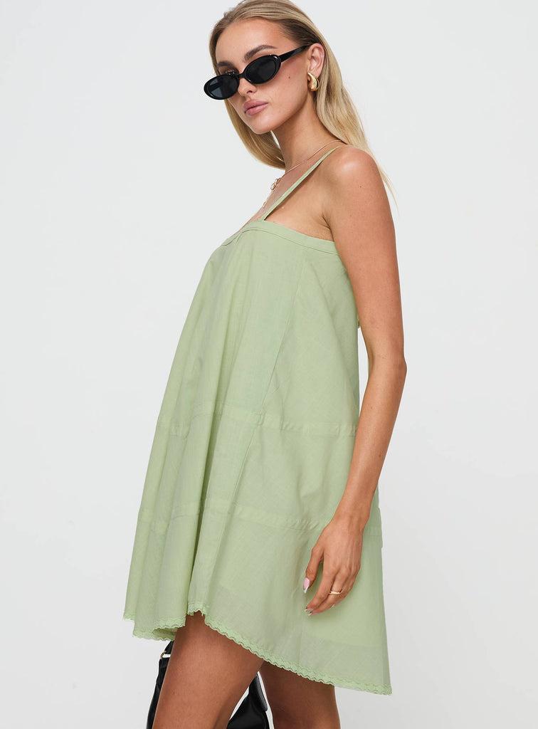 Jubilant Mini Dress Green Product Image