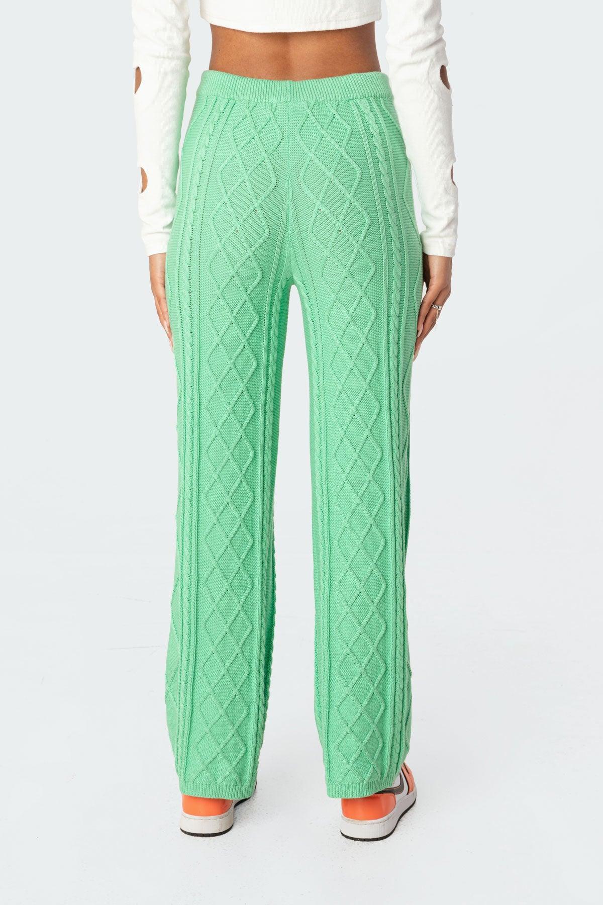 Kasey Cable Knit Pants Product Image