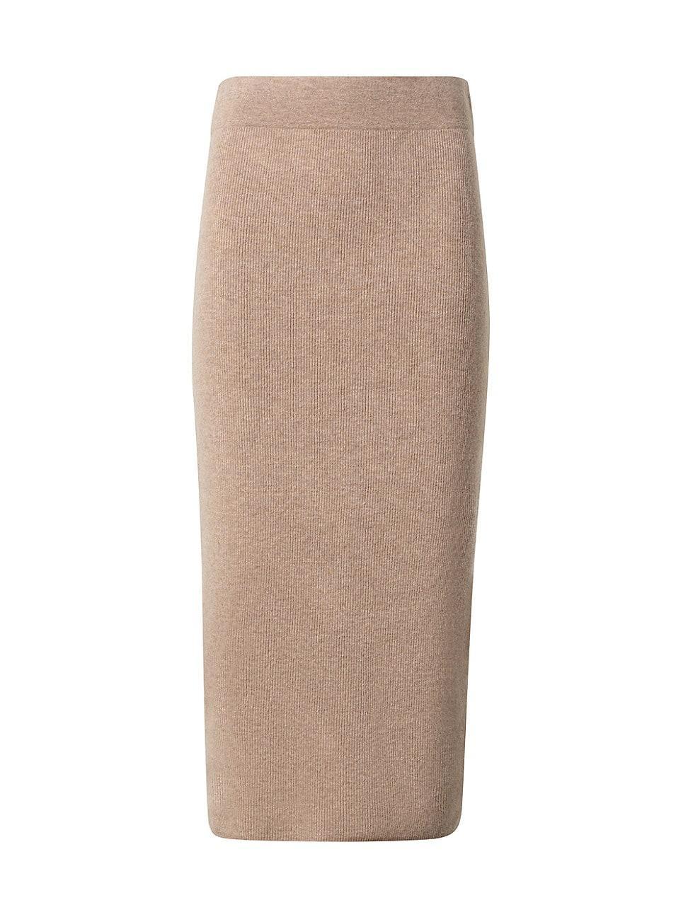 Womens Fitted Rib-Knit Skirt Product Image