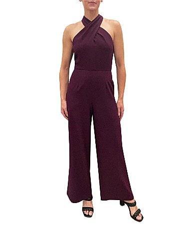 Julia Jordan Halter Neck Sleeveless Jumpsuit Product Image