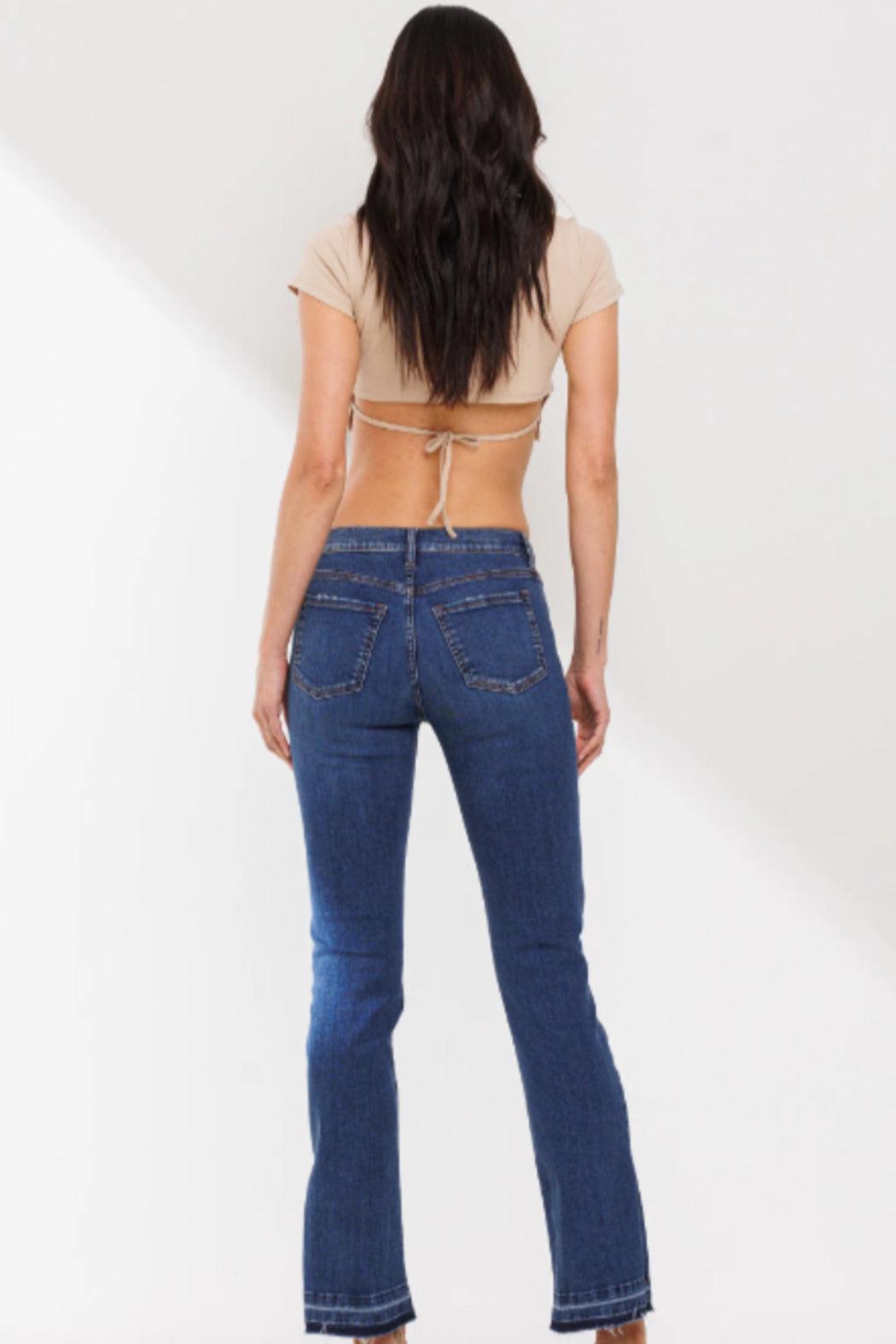 SIDE SLIT DENIM JEANS Female Product Image