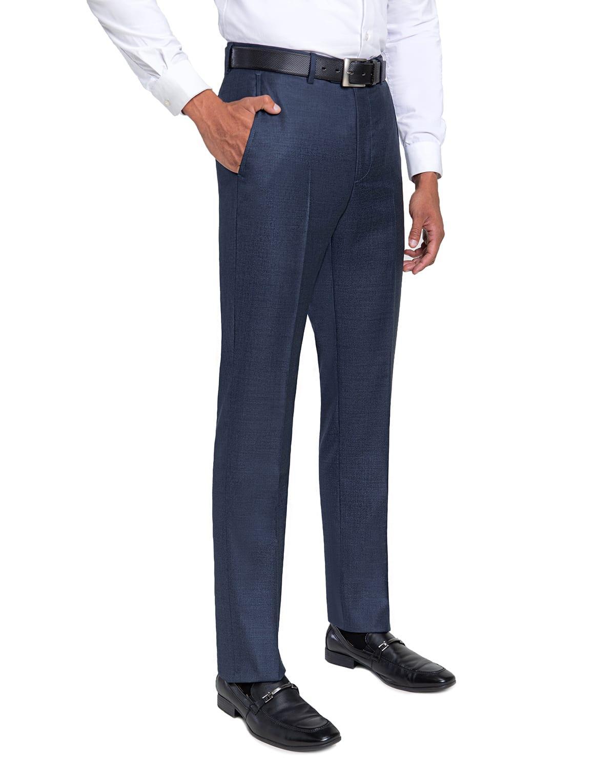 Santorelli Loro Piana Modern Fit Flat Front Dress Pants Product Image