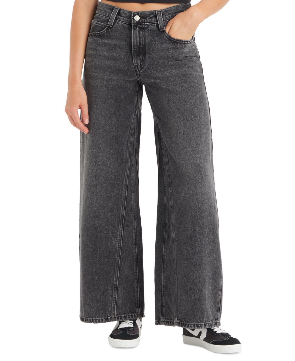 Women's '94 Baggy Spliced Cotton Wide-Leg Jeans Product Image