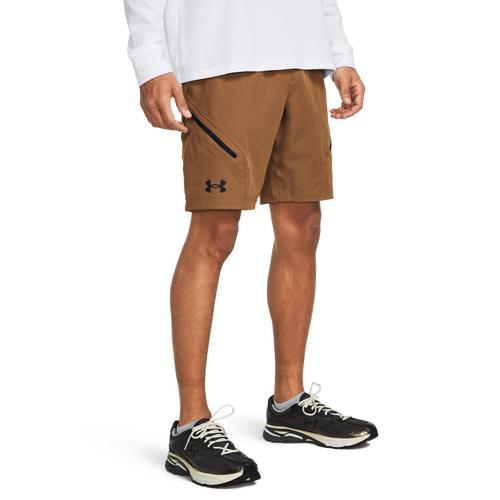 Under Armour Mens Under Armour Unstoppable Cargo Shorts - Mens Black/Downpour Grey Product Image