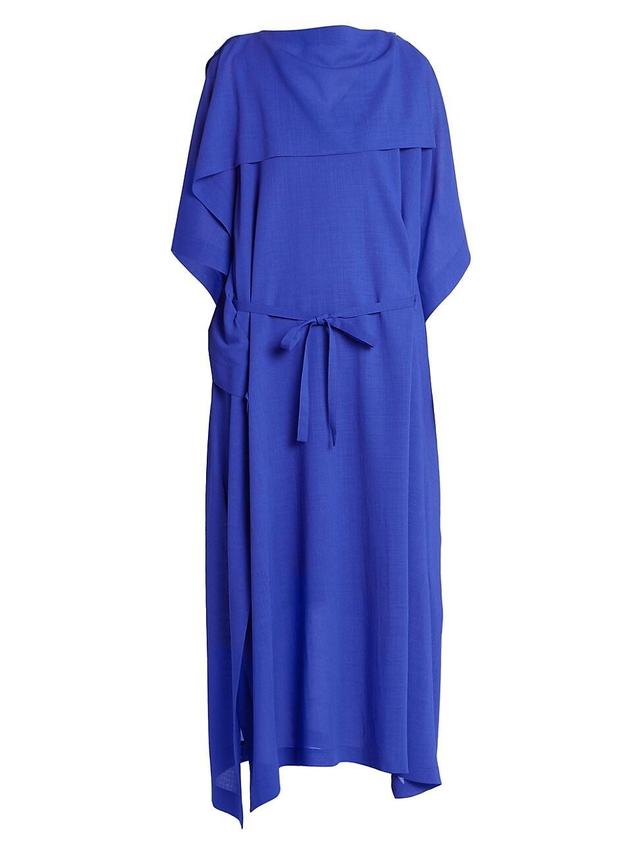 Womens Square Over Wool-Blend Midi-Dress Product Image