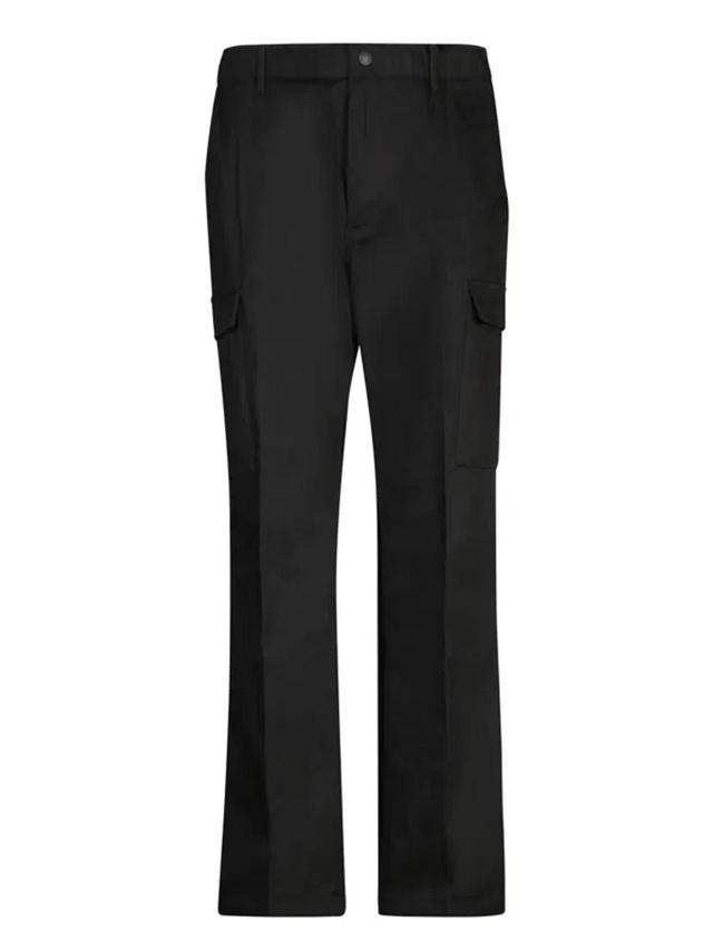 Stretch Cotton Gabardine Pants In Black Product Image