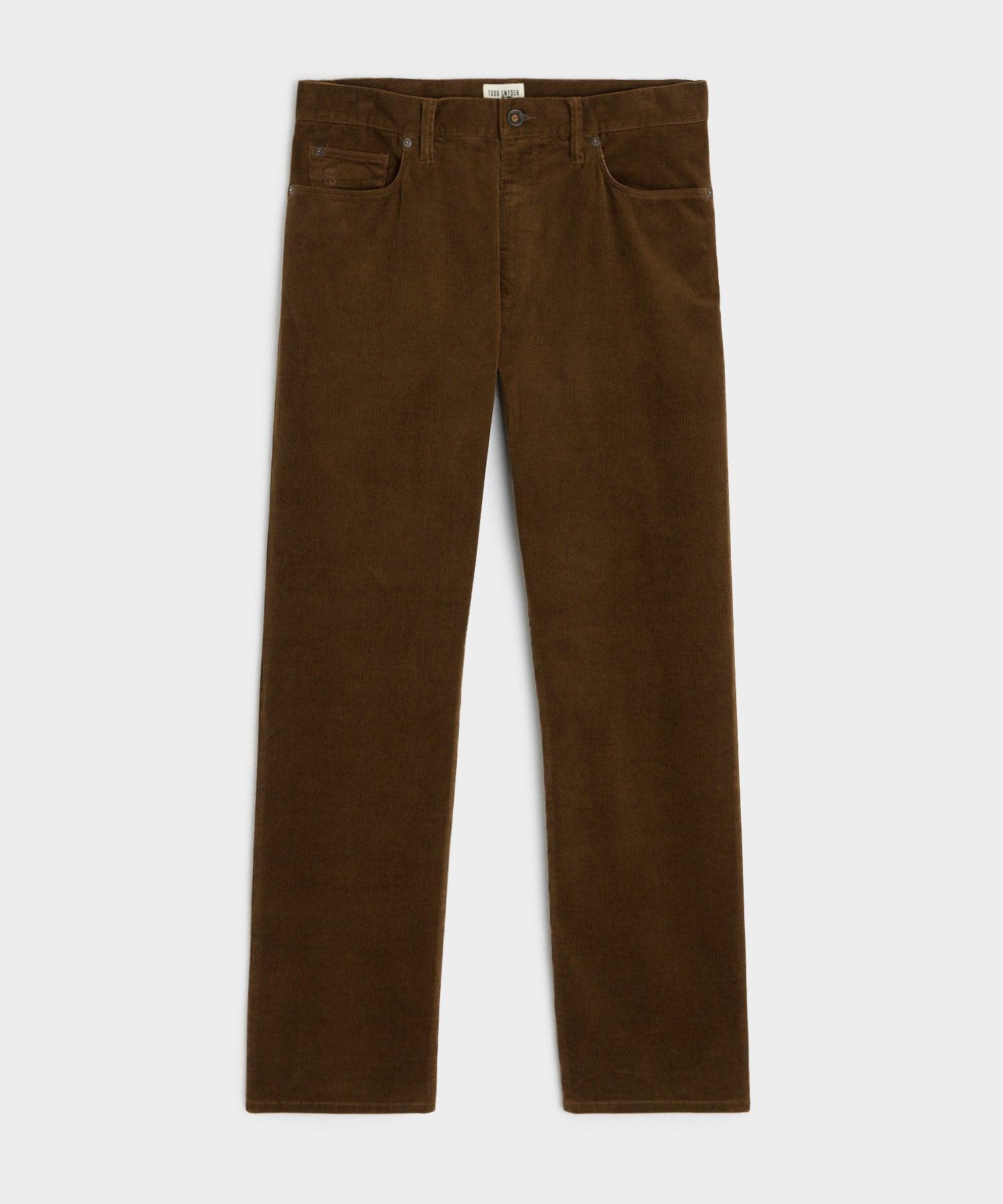 Vintage Straight Fit 5-Pocket Corduroy Pant in Glazed Pecan Product Image