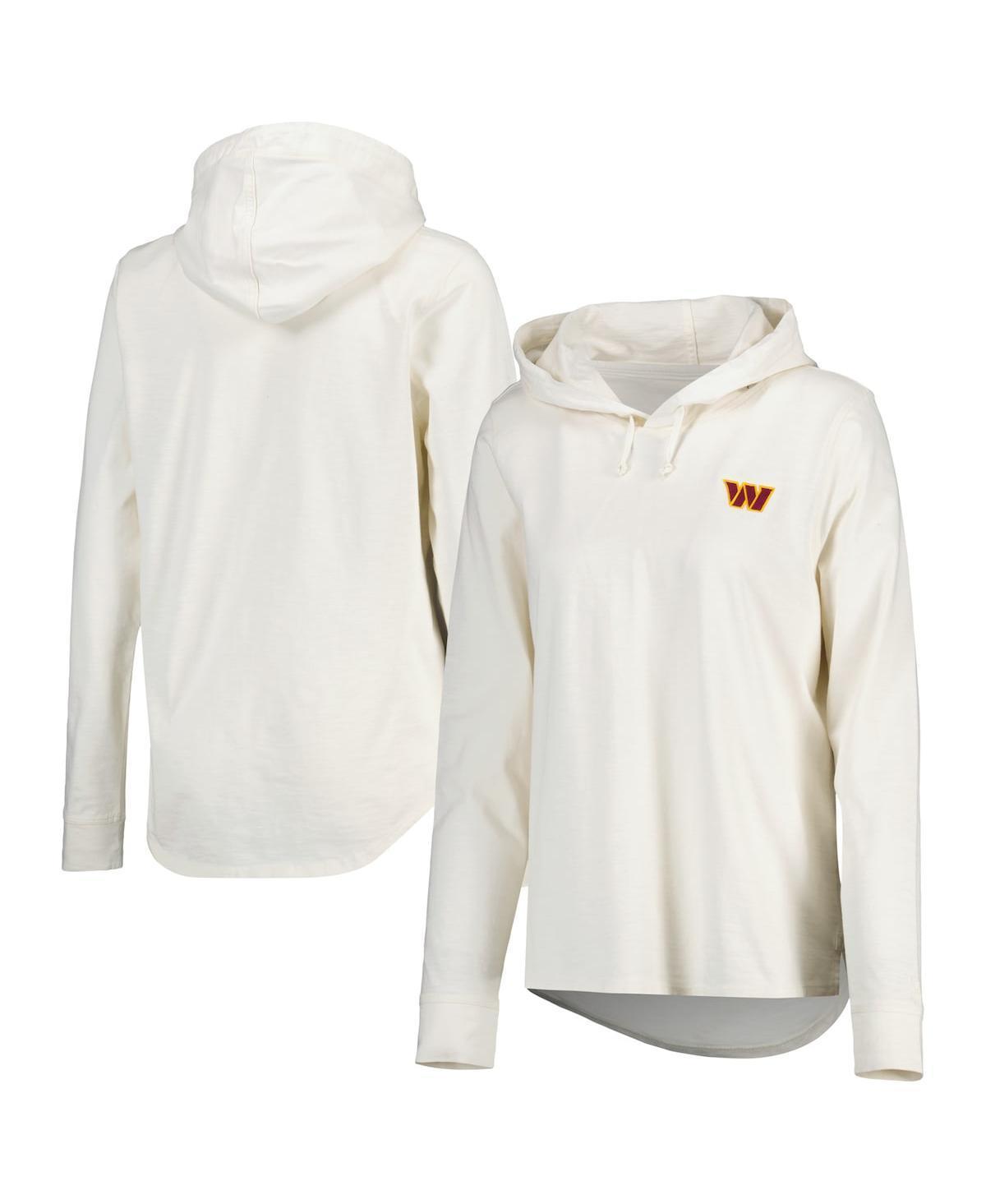 Tommy Bahama Womens Cream Washington Commanders Ashby Isles Jersey Pullover Hoodie Product Image