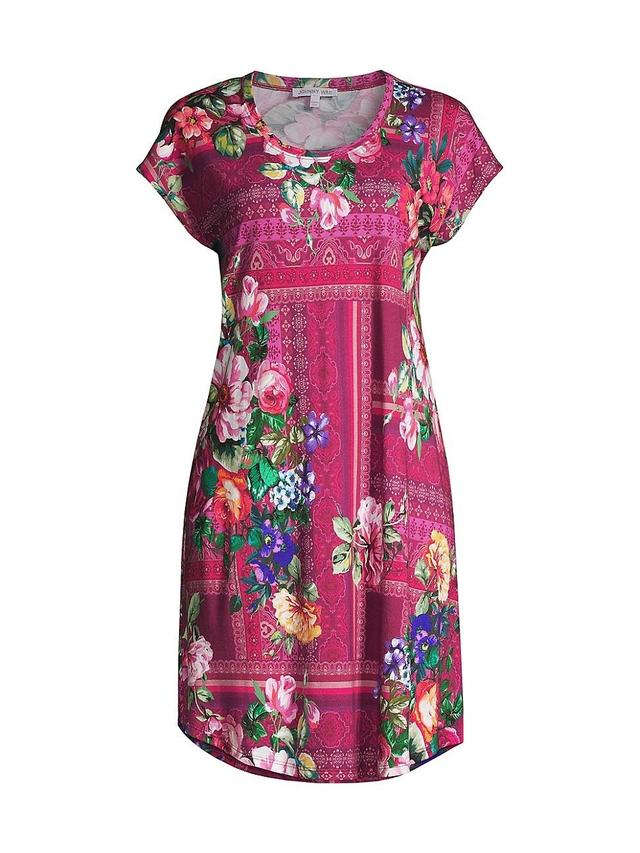 Womens Bethia Floral-Print Cotton Night Dress Product Image