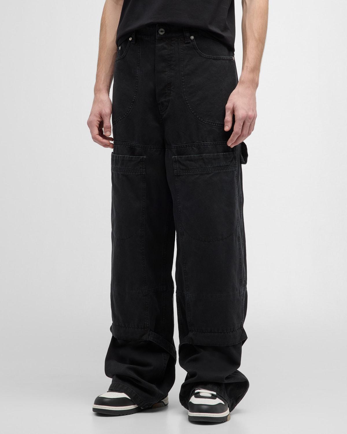 Mens Baggy Canvas Carpenter Pants Product Image