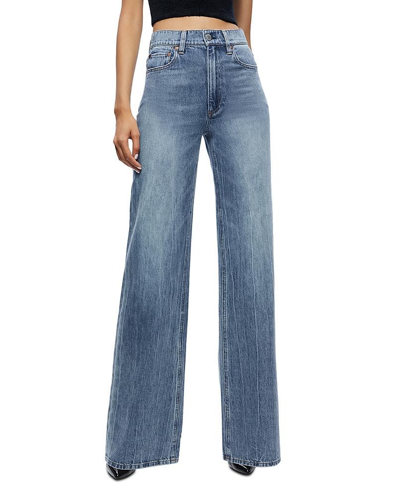 Alice + Olivia Weezy Wide Leg Jeans Product Image