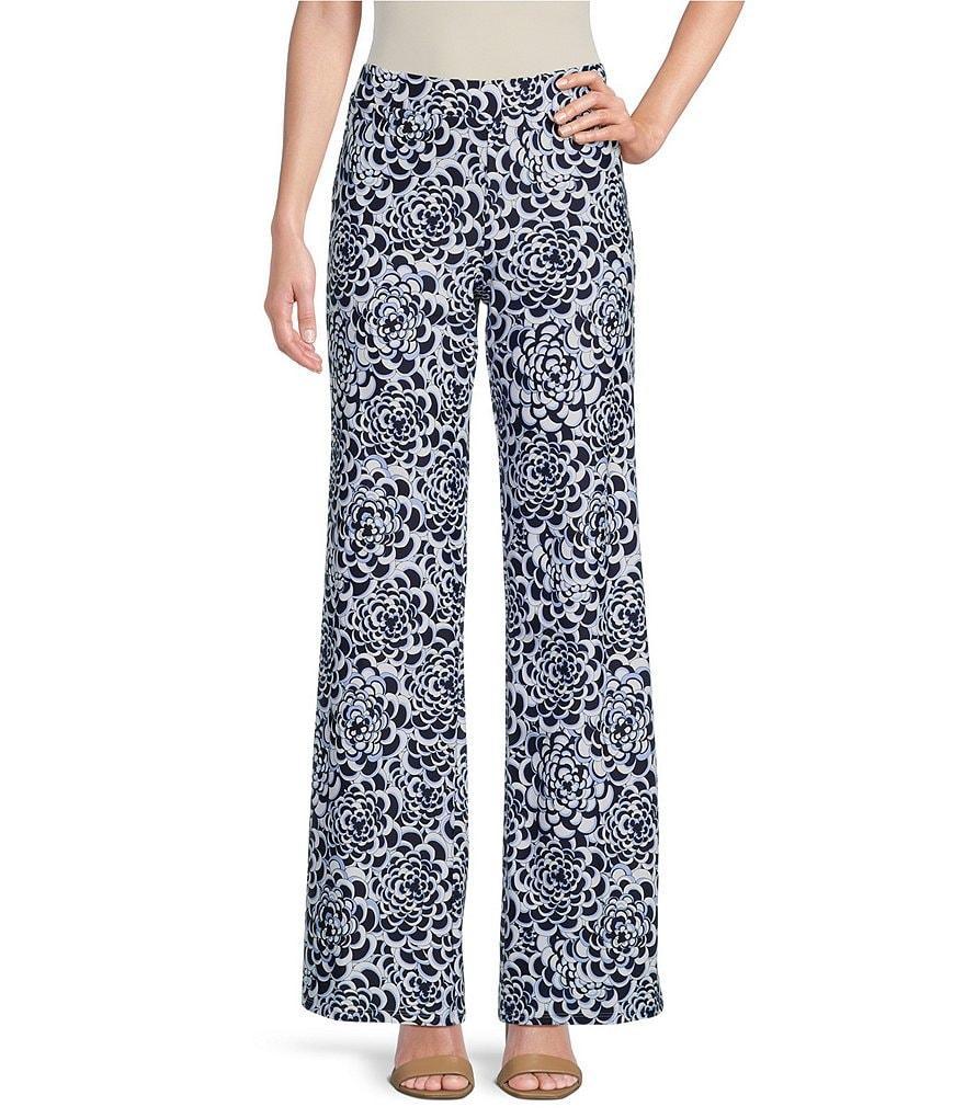 Jude Connally Trixie Jude Cloth Stretch Knit Bloom Print Coordinating Wide-Leg Pull-On Pants product image