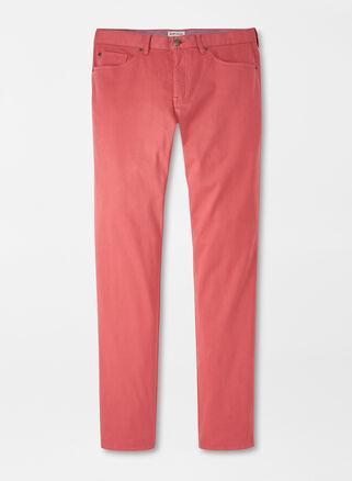 Peter Millar Mens Ultimate Sateen Five-Pocket Pant | Color: Cape Red | Size: 34 Product Image