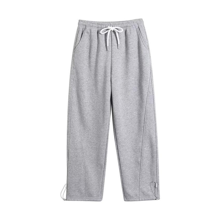 Mid Rise Plain Sweatpants Product Image