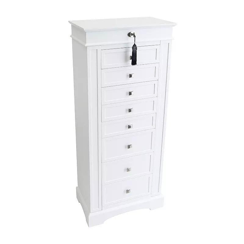 Mele and Co Olympia Jewelry Armoire, Womens, White Product Image