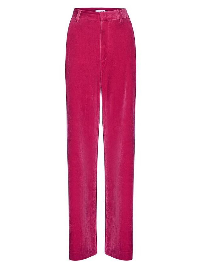 Good American Velvet Wide Leg Trousers Product Image