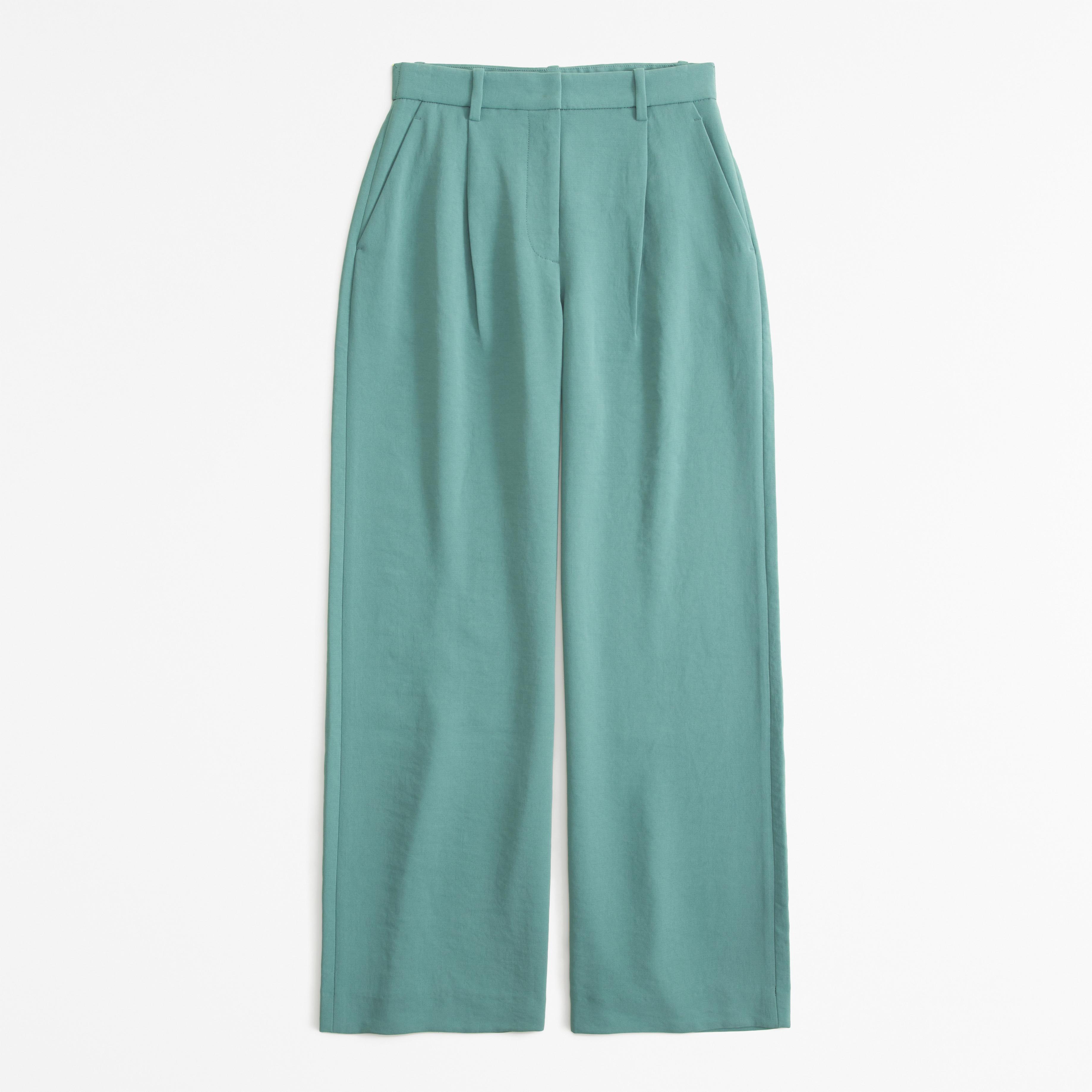 Curve Love A&F Harper Tailored Premium Crepe Pant Product Image