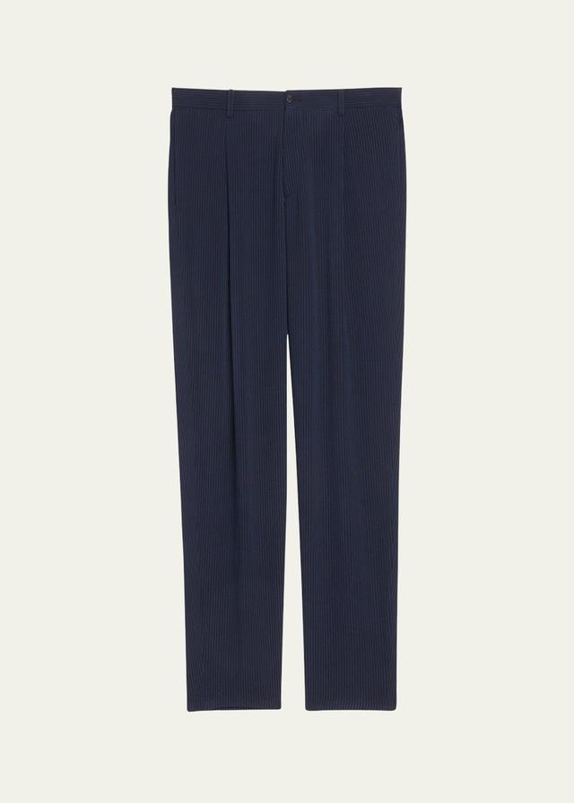 Mens Loose-Fit Seersucker Pants Product Image