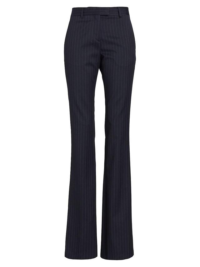 Womens Pinstripes Slim Suit Pants Product Image
