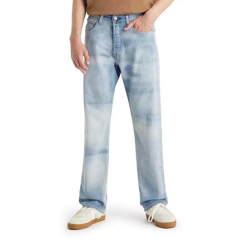 Mens Levis 501 Original-Fit Stretch Jeans Product Image