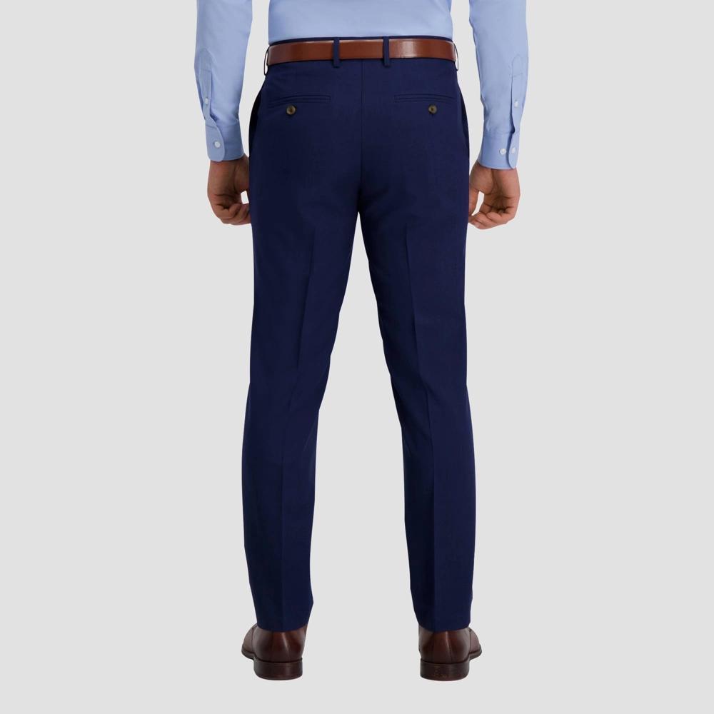 Haggar H26 Men's Premium Stretch Slim Fit Dress Pants - Midnight Blue 36x32 Product Image