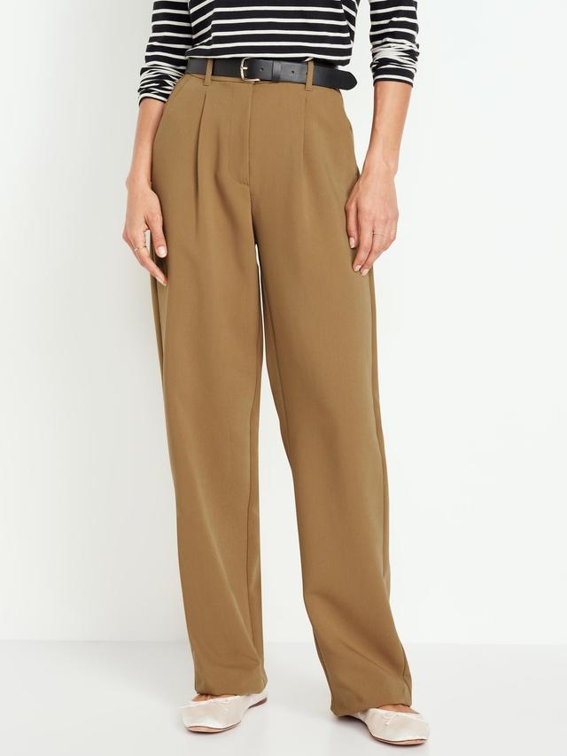 Extra High-Waisted Taylor Wide-Leg Trouser Pants Product Image