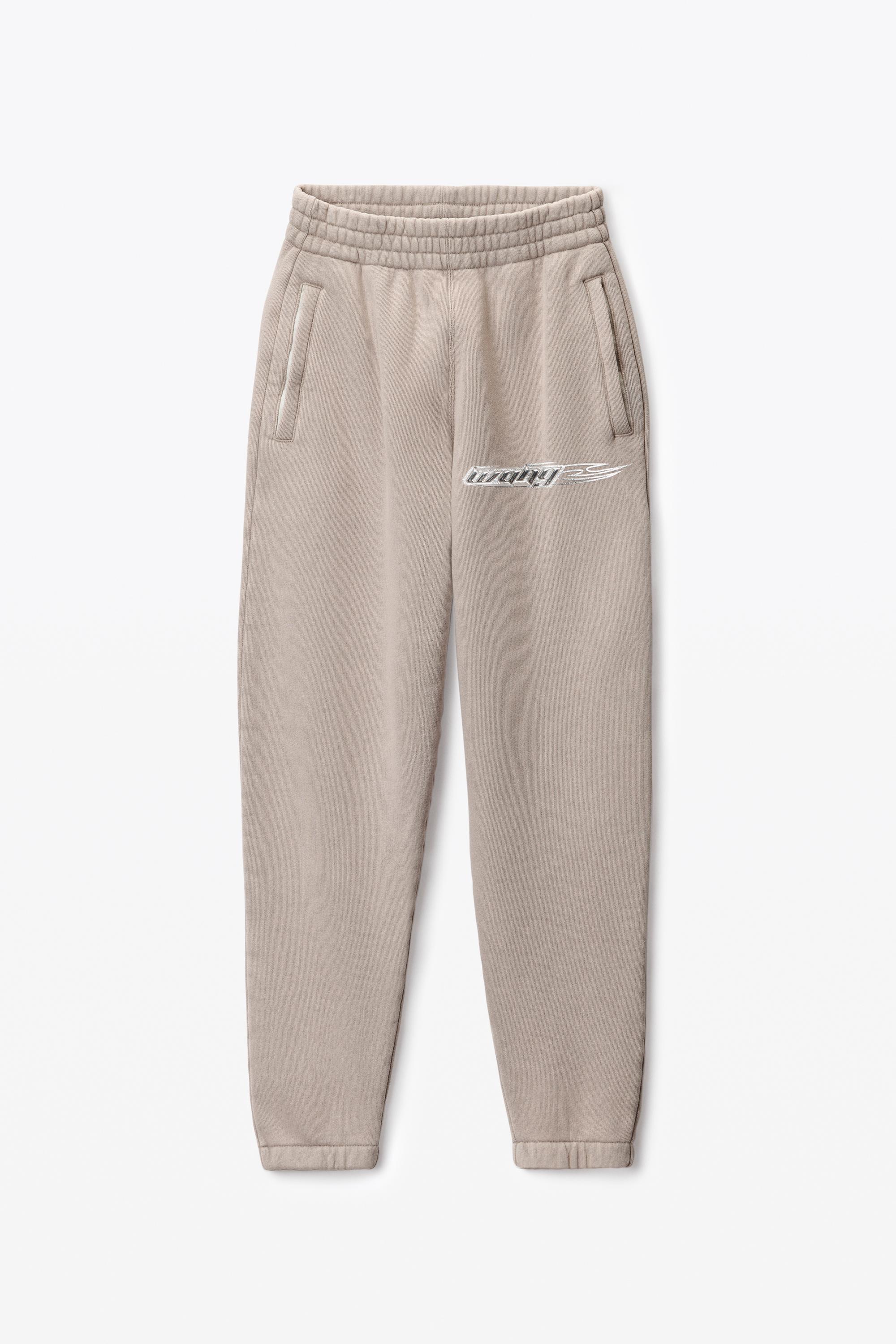 Flame Logo-embossed Sweatpant In Cotton Terry Product Image