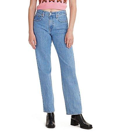 Levis Low Pro Mid Rise Straight Jeans Product Image