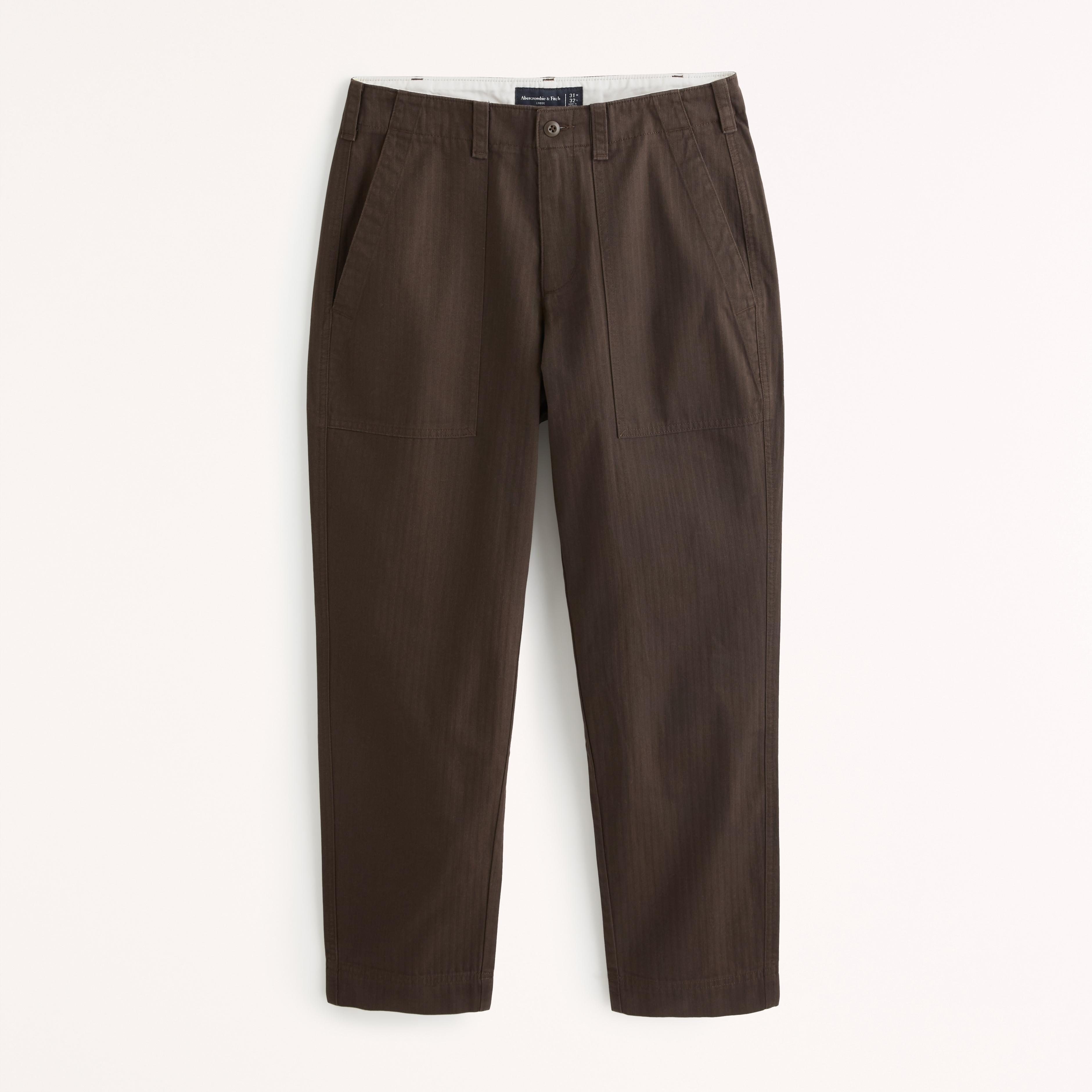 Fixed Waist Herringbone Pant Product Image