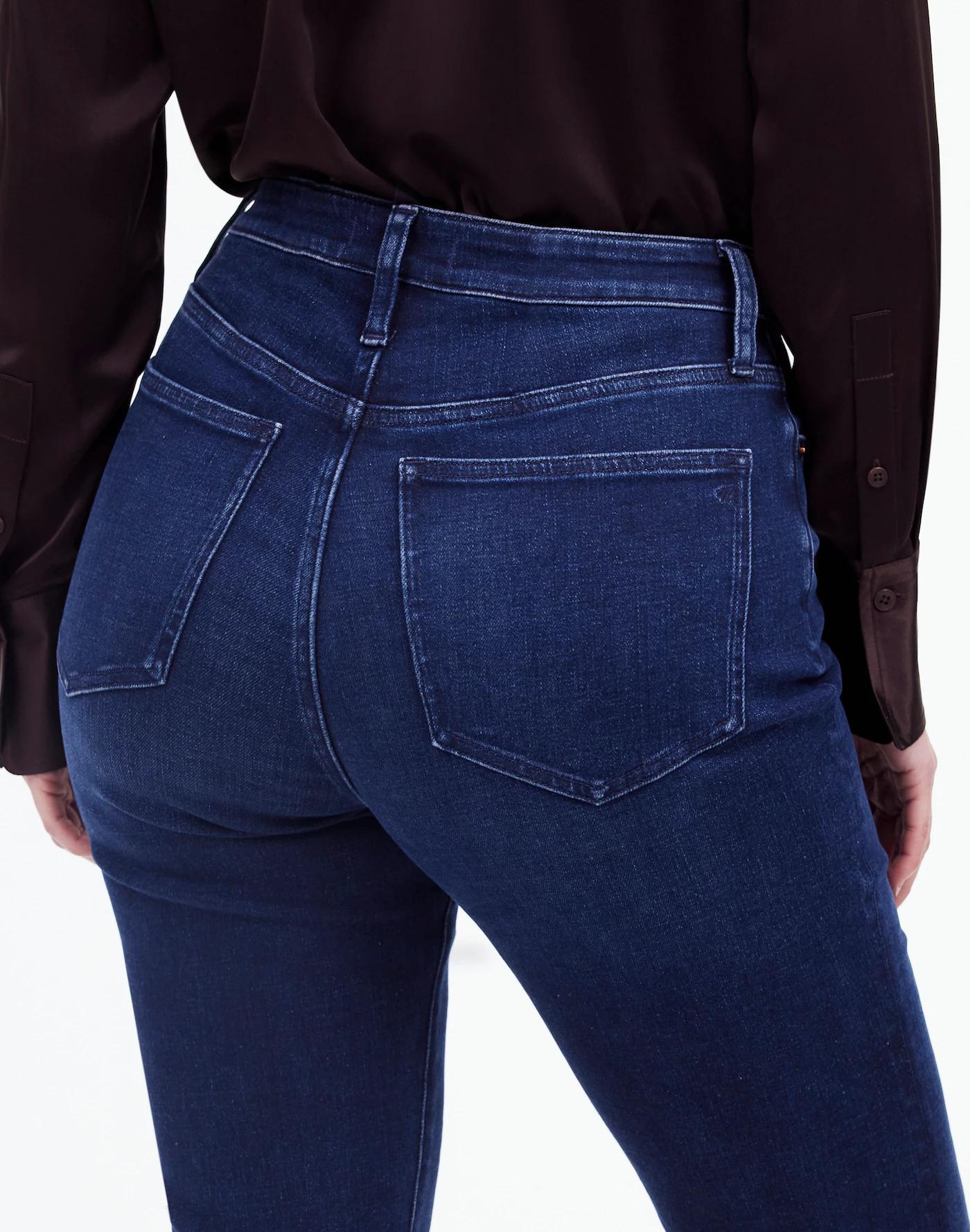 Curvy Kick Out Full-Length Jeans in Kingston Wash Product Image