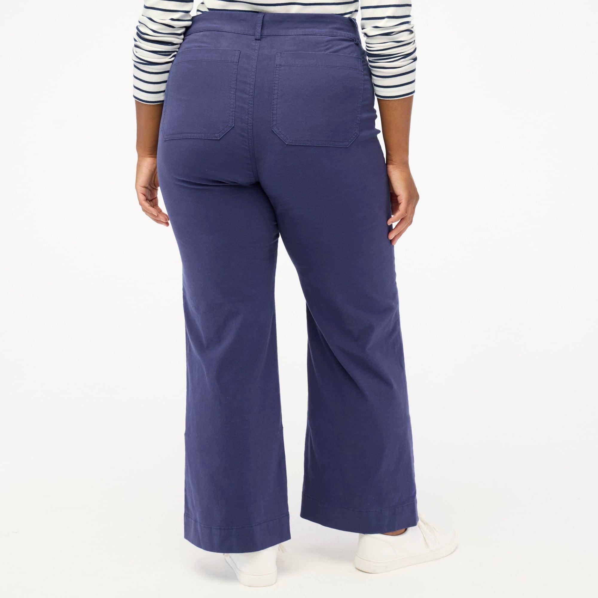 Lizzie high-rise patch-pocket wide-leg pant Product Image