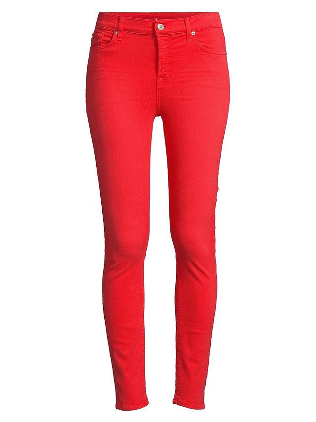 Womens High-Rise Ankle Skinny Jeans Product Image