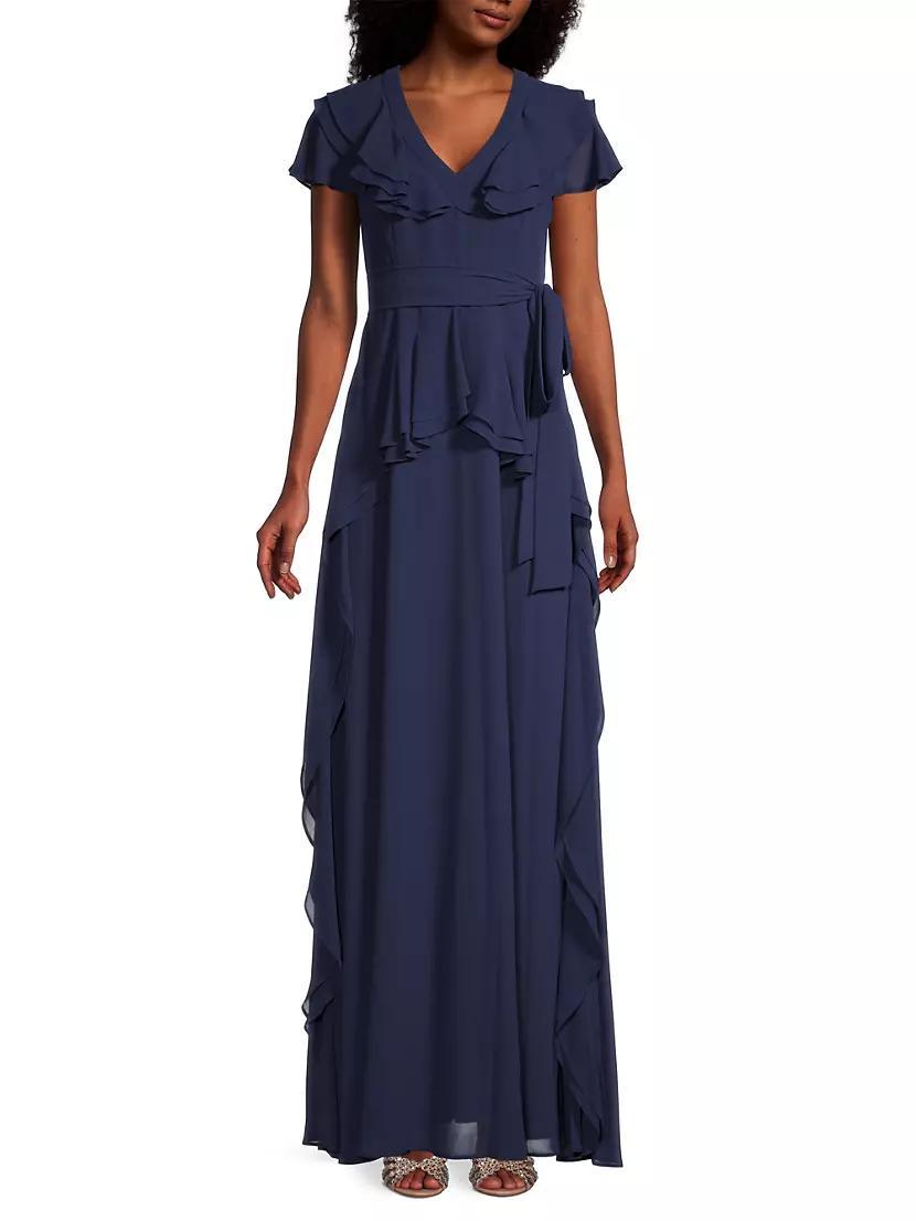 Ruffle Trim Maxi Dress Product Image