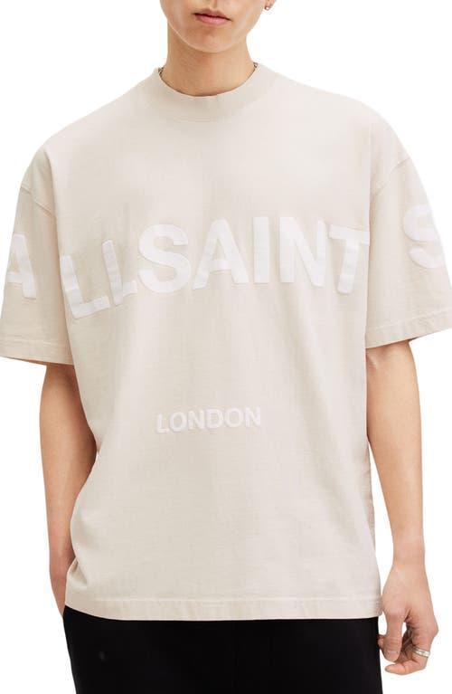 ALLSAINTS Biggy Logo Graphic T-shirt In Bailey Taupe Product Image