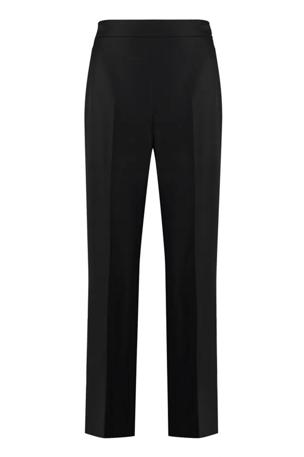 Slim Horsebit Detail Tailored Pants In Black product image