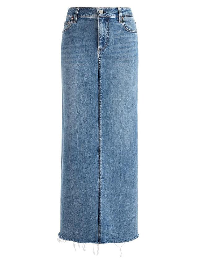 Womens Marissa Denim Maxi Skirt Product Image