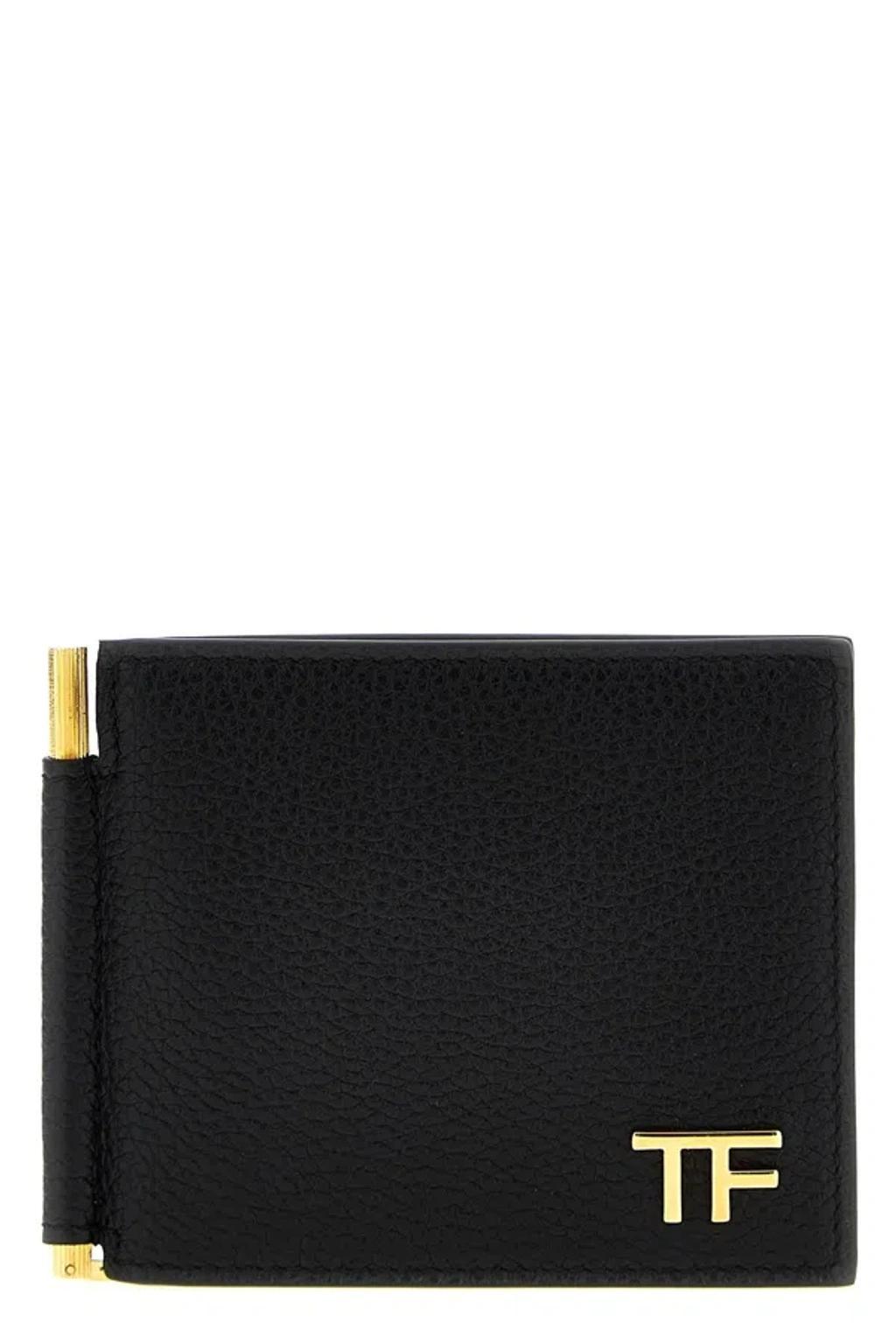 Logo Leather Wallet In Black Product Image