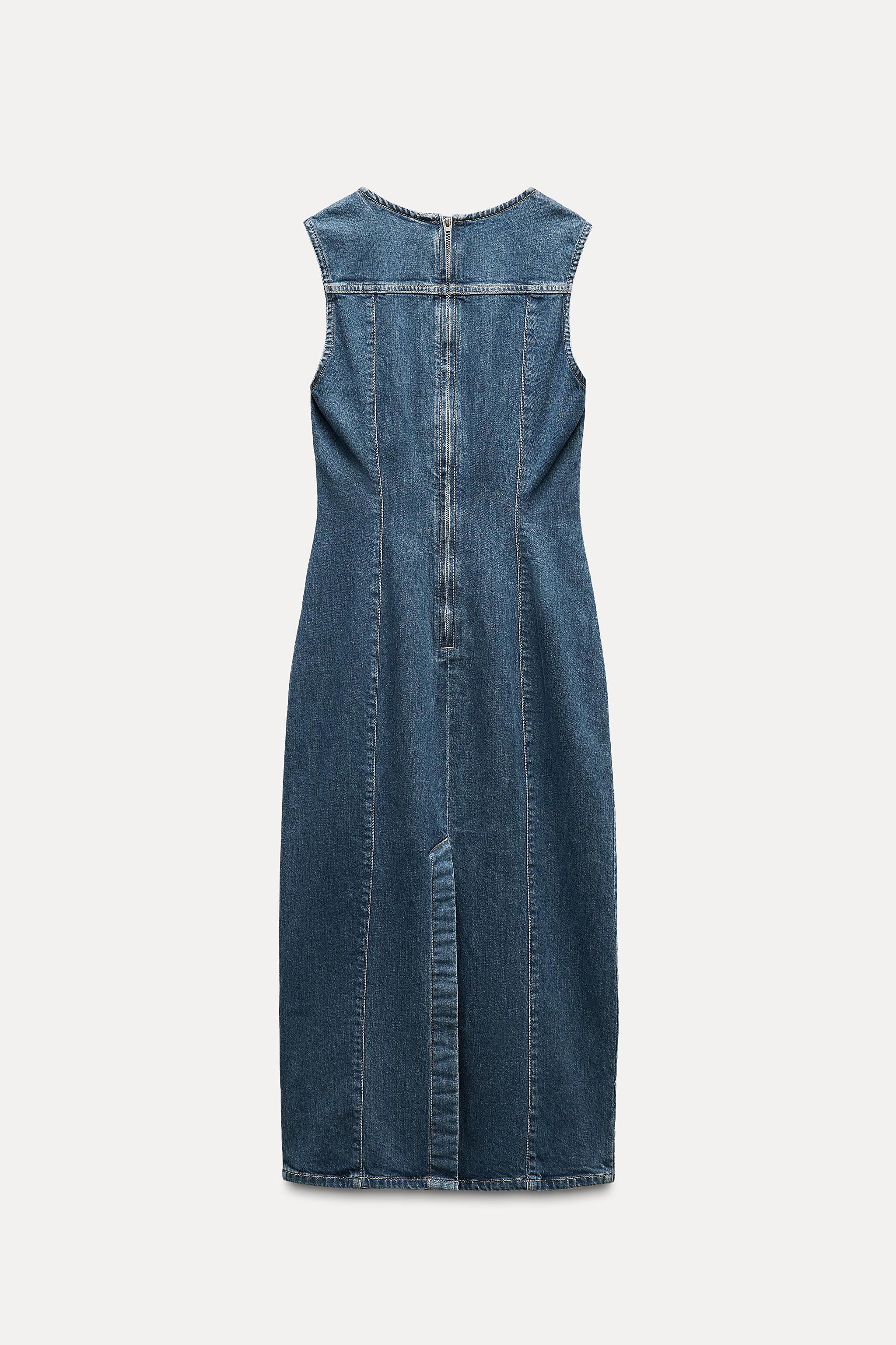 TRF DENIM MIDI DRESS Product Image