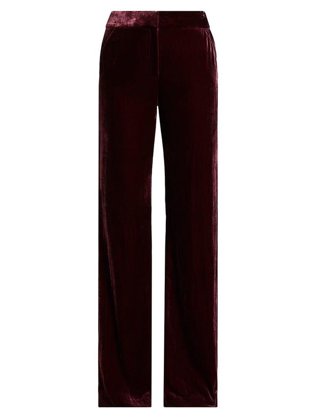 Womens Lebone Velvet Straight-Leg Pants Product Image