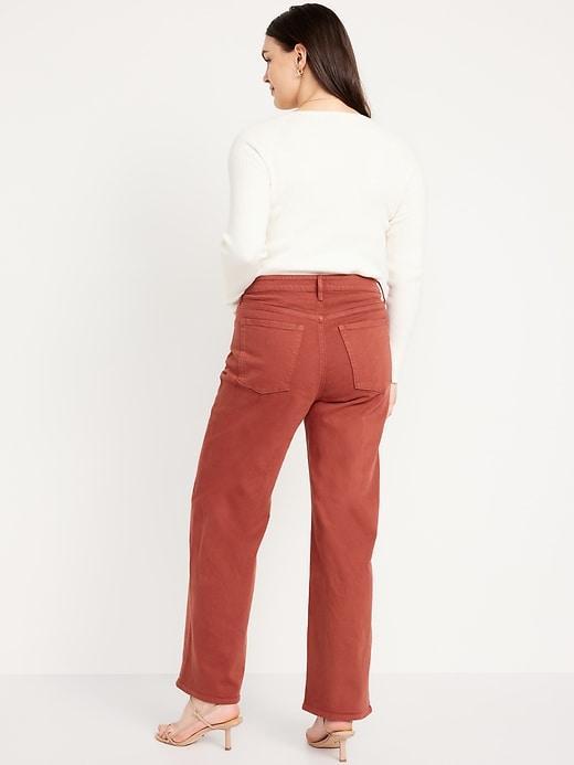 Extra High-Waisted Sky-Hi Wide-Leg Jeans Product Image