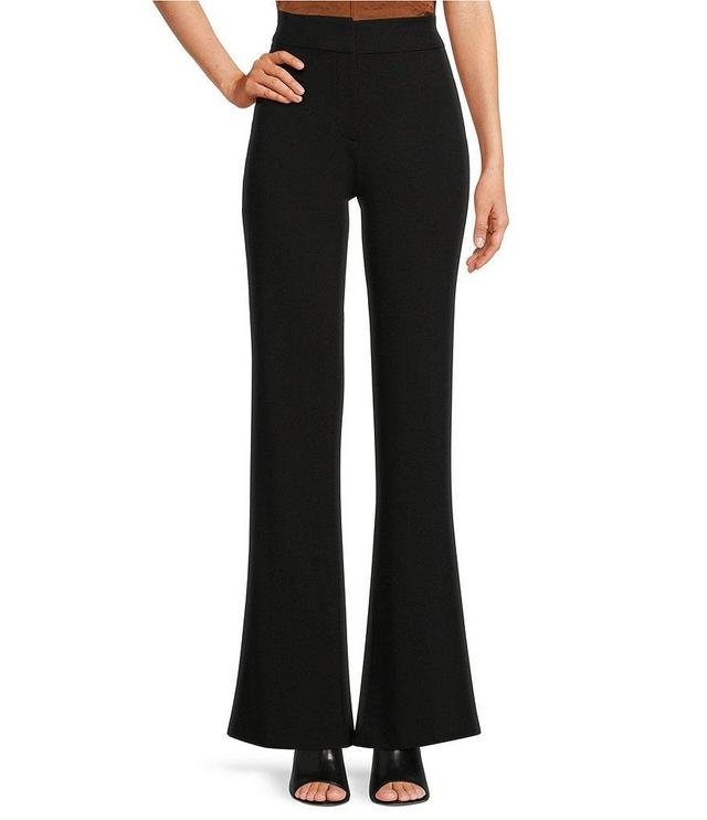 DKNY by Donna Karan High Rise Wide Leg Front Pocket Pants Product Image