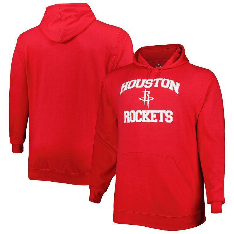 Mens Houston Rockets Big & Tall Heart & Soul Pullover Hoodie Product Image