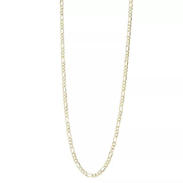 Jordan Blue 14k Gold 3.7 mm Figaro Chain Necklace, Womens Product Image