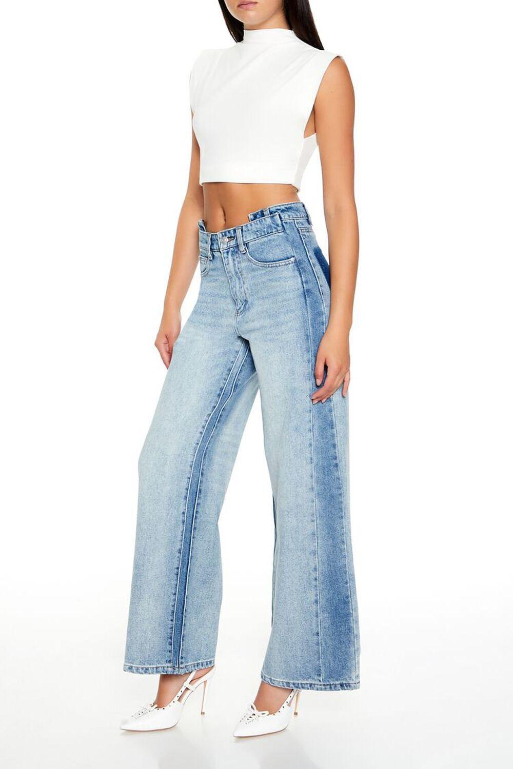 Reworked High-Rise Wide-Leg Jeans | Forever 21 Product Image